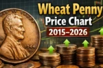Wheat Penny Price Chart 2015 to 2026