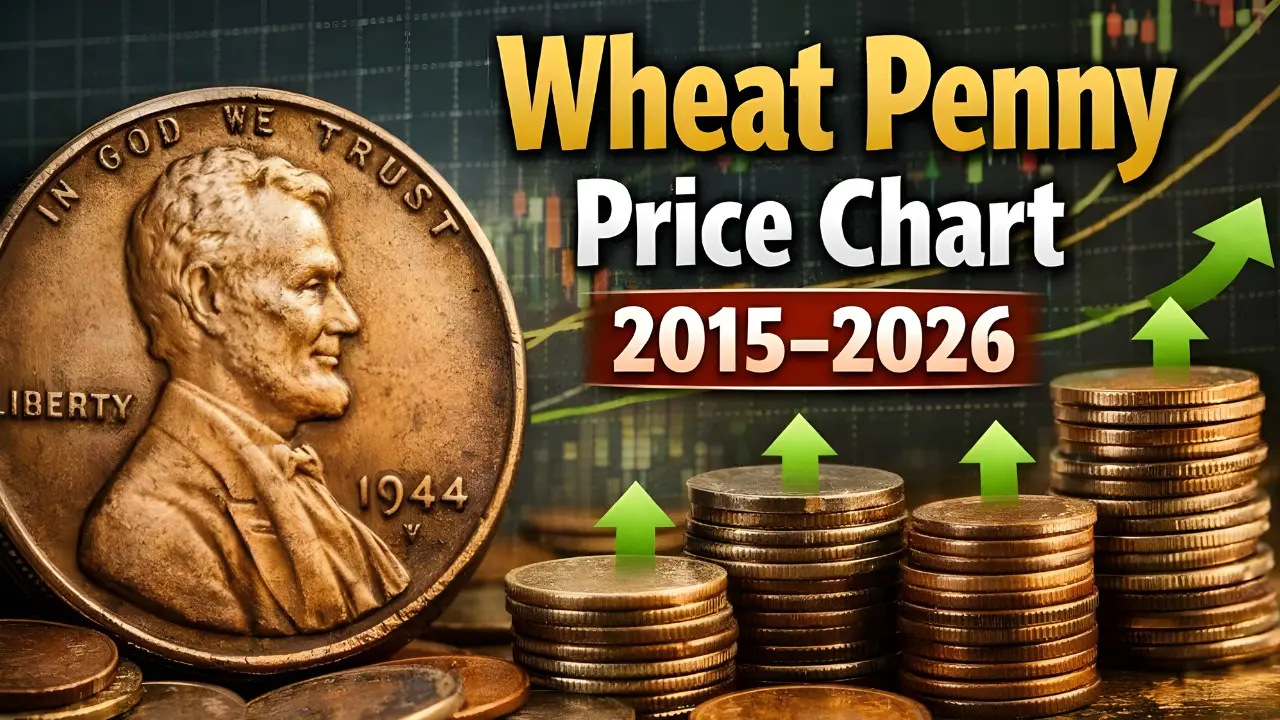 Wheat Penny Price Chart 2015 to 2026